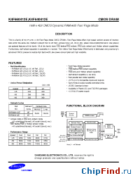 Datasheet K4F660412E manufacturer Samsung