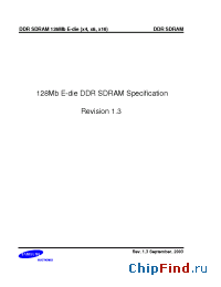 Datasheet K4H281638E-TC/LA2 manufacturer Samsung