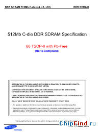 Datasheet K4H511638C-ULCC manufacturer Samsung