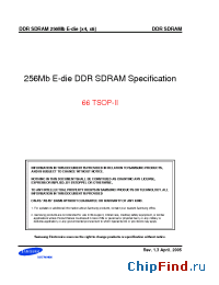 Datasheet K4H560838E-TLAA manufacturer Samsung