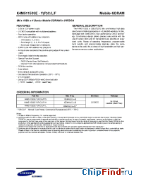 Datasheet K4M511533E-YPC manufacturer Samsung