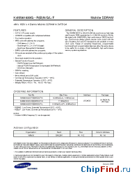 Datasheet K4M561633G-RBN manufacturer Samsung