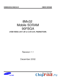 Datasheet K4M56323LD manufacturer Samsung