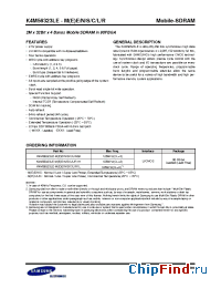 Datasheet K4M56323LE-EL1H manufacturer Samsung