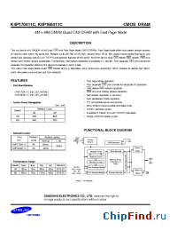 Datasheet K4P170411C manufacturer Samsung
