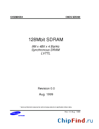Datasheet K4S280432A manufacturer Samsung
