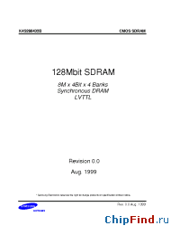 Datasheet K4S280432B-TC/L80 manufacturer Samsung