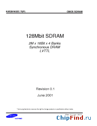 Datasheet K4S281632C-TI1H manufacturer Samsung