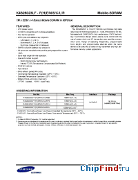 Datasheet K4S28323LF-F(H)E/N/S/C/L/R1L manufacturer Samsung