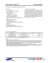 Datasheet K4S513233F-M(E)C/L/F1H manufacturer Samsung