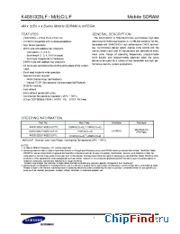 Datasheet K4S51323LF-F75 manufacturer Samsung