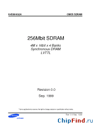 Datasheet K4S561632A-TC/L1L manufacturer Samsung