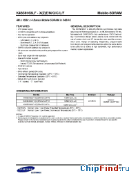 Datasheet K4S56163LF-X(Z)E/N/G/C/L/F1H manufacturer Samsung