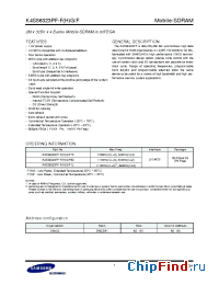 Datasheet K4S56323PF-F(H)G/F75 manufacturer Samsung