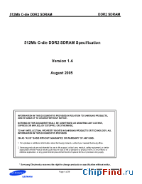 Datasheet K4T51043QC-ZCD5 manufacturer Samsung