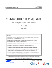 Datasheet K4Y50024UC manufacturer Samsung