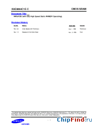 Datasheet K6E0804C1E-15 manufacturer Samsung