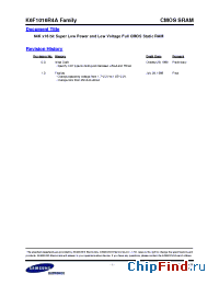 Datasheet K6F1016R4A-I manufacturer Samsung