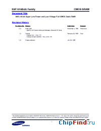 Datasheet K6F1016S4A-I manufacturer Samsung