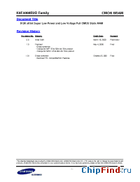 Datasheet K6F4008R2D manufacturer Samsung