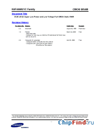 Datasheet K6F4008U1C-YF70 manufacturer Samsung