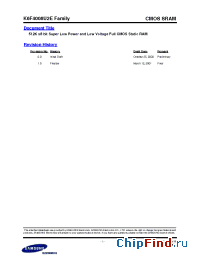 Datasheet K6F4008U2E-EF55 manufacturer Samsung