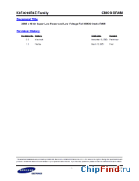 Datasheet K6F4016R4E-EF70 manufacturer Samsung