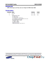 Datasheet K6F4016S4M-I manufacturer Samsung