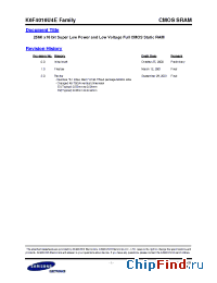 Datasheet K6F4016U4E-EF70 manufacturer Samsung