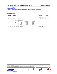 Datasheet K6R1004V1C-C10 manufacturer Samsung