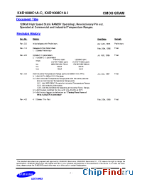 Datasheet K6R1008C1A-15 manufacturer Samsung