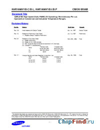 Datasheet K6R1008V1B-12 manufacturer Samsung