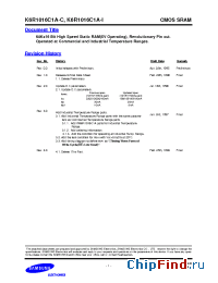 Datasheet K6R1016C1A-20 manufacturer Samsung