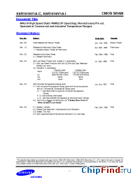 Datasheet K6R1016V1A-T manufacturer Samsung