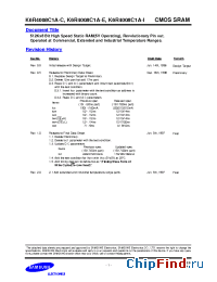 Datasheet K6R4008C1A-I20 производства Samsung