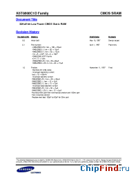 Datasheet K6T0808C1D-B manufacturer Samsung