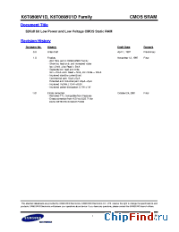 Datasheet K6T0808U1D-F manufacturer Samsung