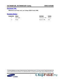 Datasheet K6T0908V2B-YF10 manufacturer Samsung