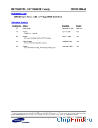 Datasheet K6T1008V2E-YB70 manufacturer Samsung