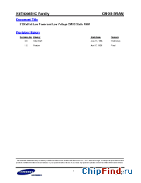 Datasheet K6T4008S1C manufacturer Samsung