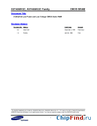 Datasheet K6T4008U2C-F manufacturer Samsung