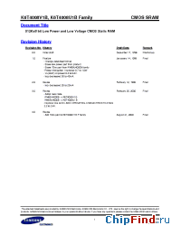 Datasheet K6T4008V1B-MF70 manufacturer Samsung