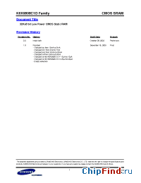 Datasheet K6X0808C1D-GQ70 manufacturer Samsung