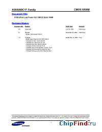 Datasheet K6X4008C1F-GQ70 manufacturer Samsung