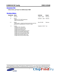 Datasheet K7A203600B-QC(I)14 manufacturer Samsung