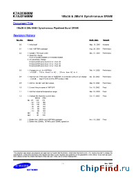 Datasheet K7A321800M-QC(I)25/20/14 manufacturer Samsung