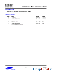 Datasheet K7B161825A-FC75 manufacturer Samsung