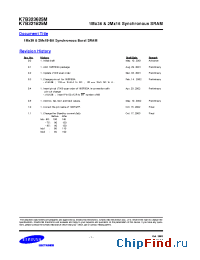 Datasheet K7B321825M-HC85 manufacturer Samsung