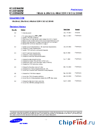 Datasheet K7J321882M-FC25 manufacturer Samsung