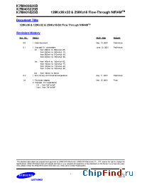 Datasheet K7M401825B-QC80 manufacturer Samsung